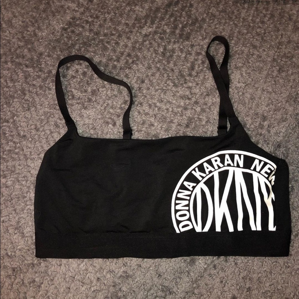 DKNY Black sports bra! Small-XS